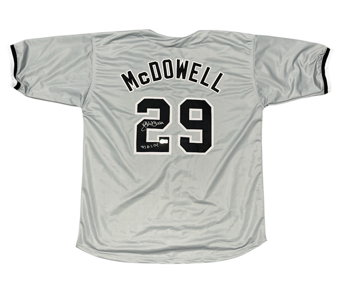 Jack McDowell Signed Chicago White Sox Custom Jersey 93 AL CY Beckett W BAS COA-Powers Sports Memorabilia