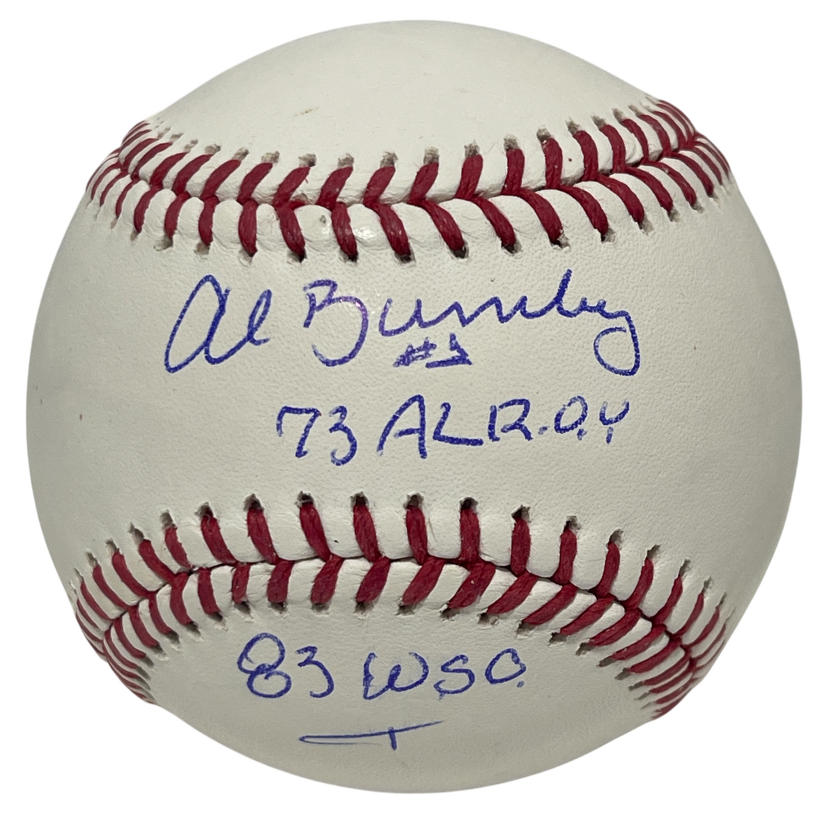 Al Bumbry Signed ROMLB Baseball w/ 73 AL ROY + 83 WSC Beckett Witness Authenticated-Powers Sports Memorabilia