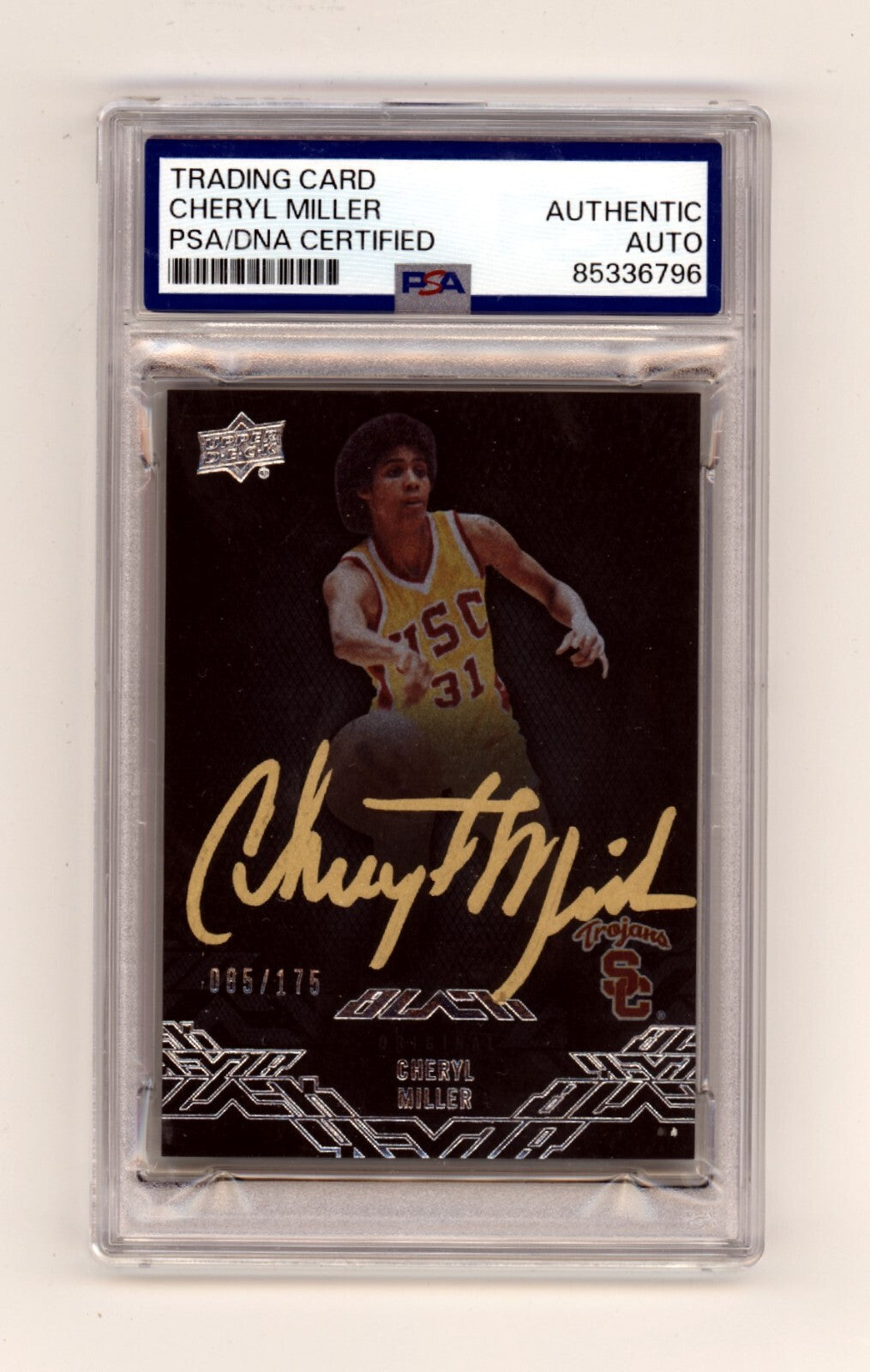 Cheryl Miller 2013 Upper Deck Black 34 #/175 Signed PSA Auto USC HOF-Powers Sports Memorabilia