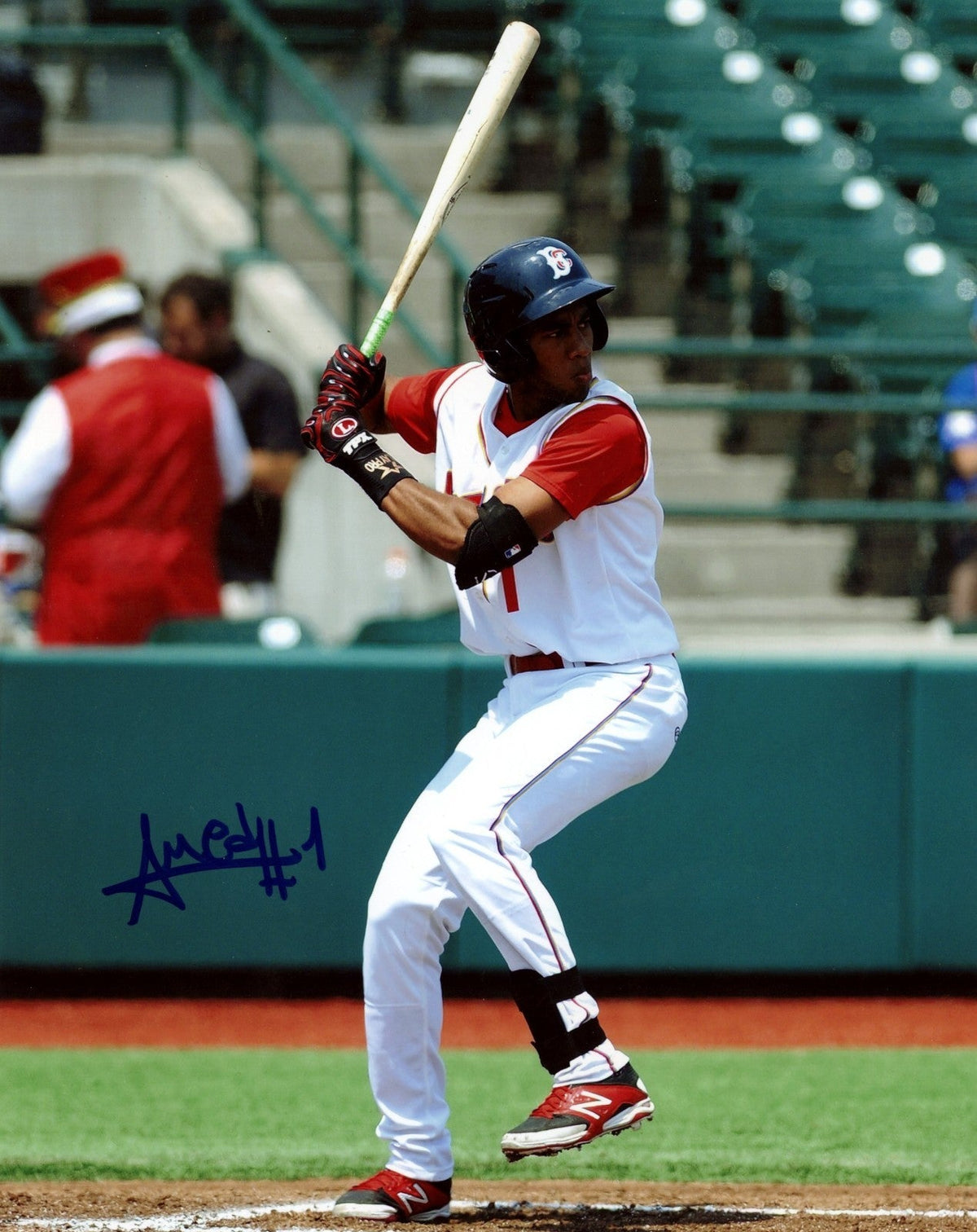 Amed Rosario Signed Brooklyn Cyclones 8x10 Photo LSCM Authenticated Mets #1-Powers Sports Memorabilia