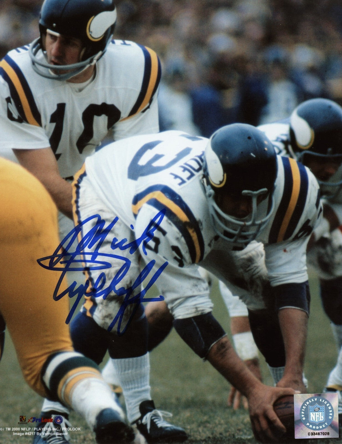Mick Tingelhoff Signed Autographed Minnesota Vikings 8x10 Photo LSCM COA-Powers Sports Memorabilia