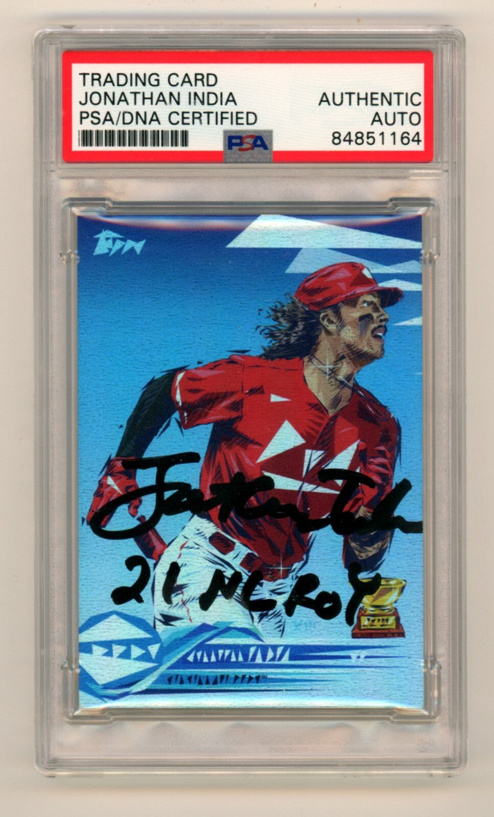 Jonathan India 2022 Topps Project 70 Foil #867 Signed Ins /70 PSA/DNA Authenticated-Powers Sports Memorabilia