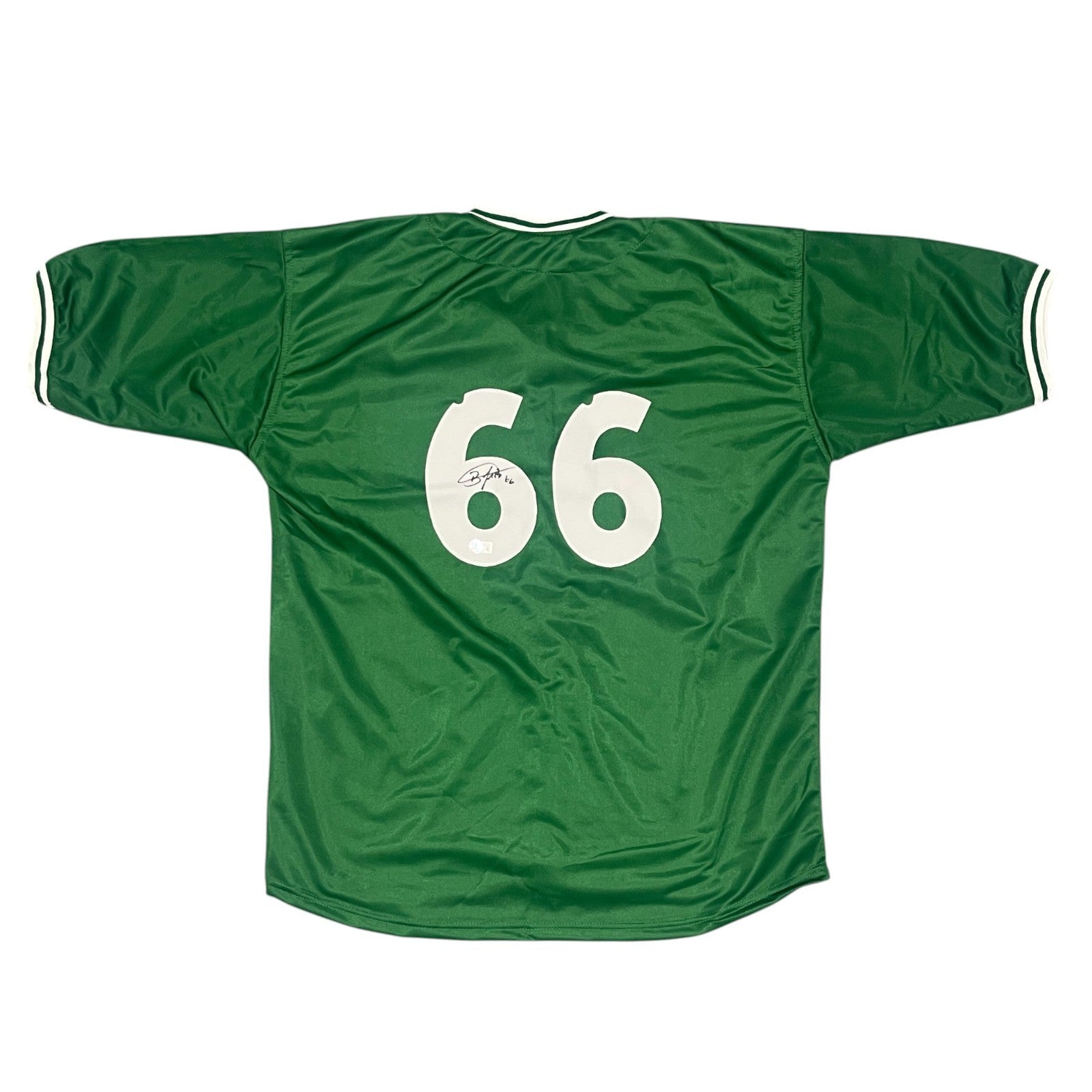 Brayan Bello Signed Custom Jersey w/ #66 Beckett Witness Authenticated-Powers Sports Memorabilia