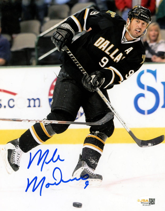 Mike Modano Signed Dallas Stars 8x10 Photo JSA Witness Authenticated #1-Powers Sports Memorabilia