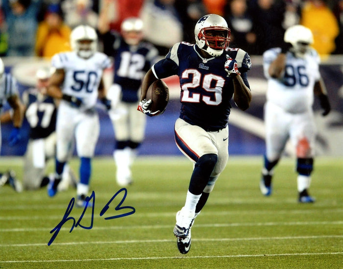 LeGarrette Blount Signed New England Patriots 8x10 LSCM Authenticated #3-Powers Sports Memorabilia