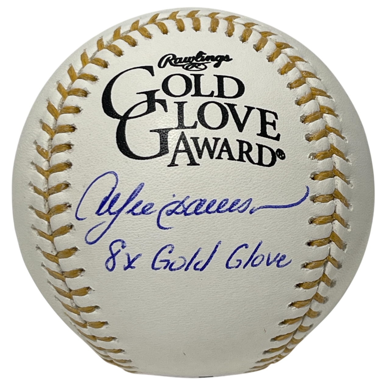 Andre Dawson Signed Rawlings Gold Glove Baseball w/ 8x GG Beckett Witness Authenticated-Powers Sports Memorabilia