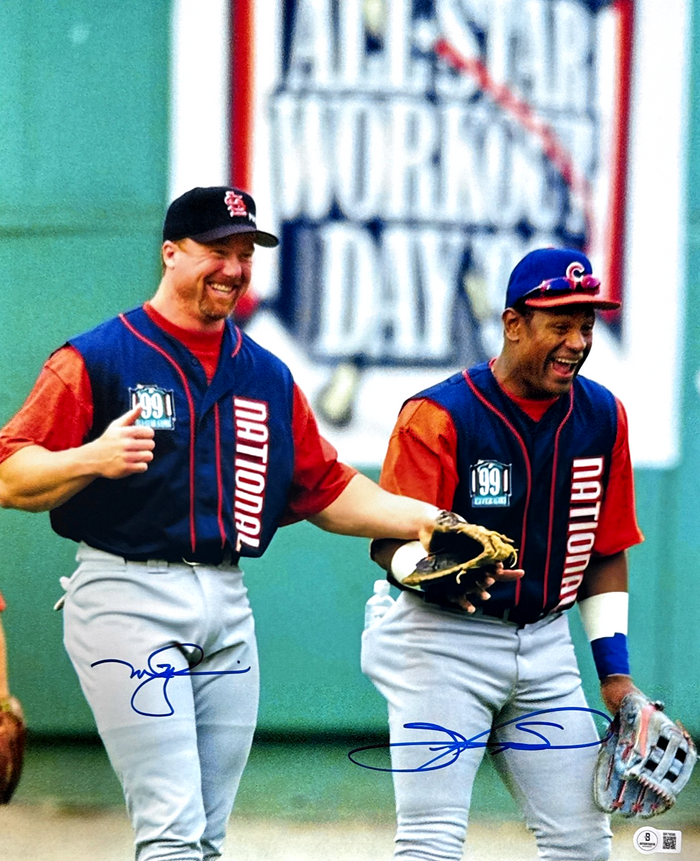 Sammy Sosa Mark McGwire Dual Signed All Star 16x20 Photo Beckett W Beckett Authenticated #3-Powers Sports Memorabilia