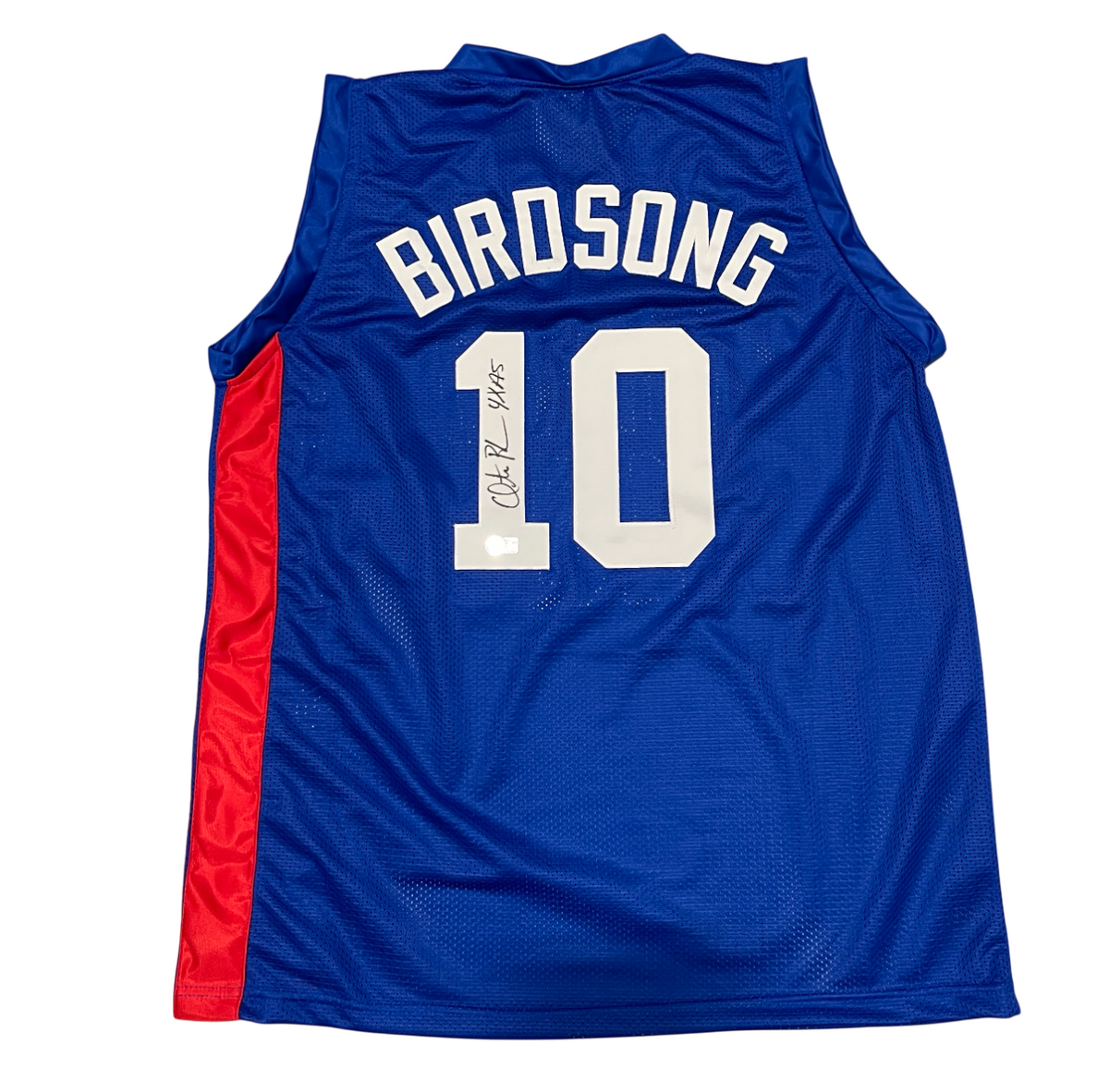 Otis Birdsong Signed Bird NJ Nets Custom Jersey w/ 4x AS Beckett Witness Authenticated-Powers Sports Memorabilia