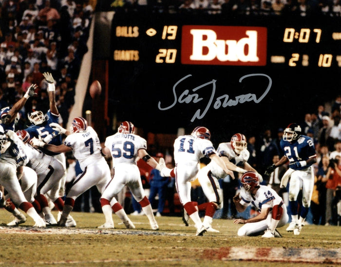 Scott Norwood Autographed Buffalo Bills 8x10 Photo LSCM Authenticated #2-Powers Sports Memorabilia