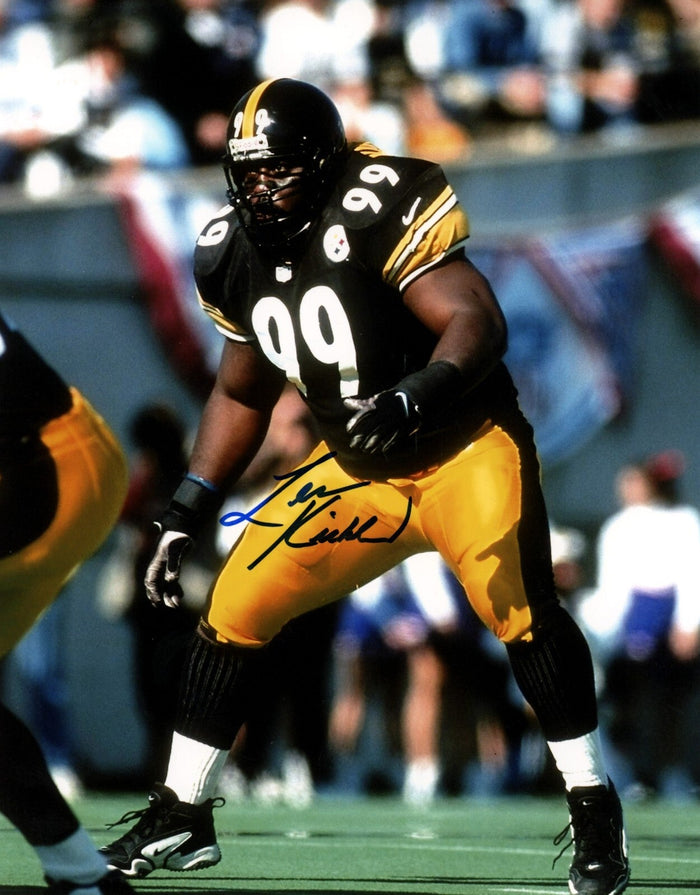 Levon Kirkland Signed Pittsburgh Steelers 8x10 Photo LSCM Authenticated #1-Powers Sports Memorabilia