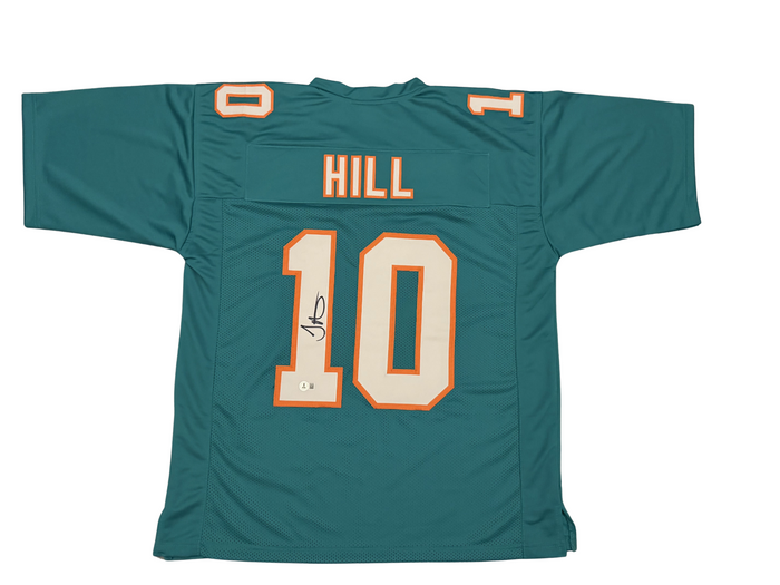 Tyreek Hill Signed Custom Jersey Beckett Witness Authenticated-Powers Sports Memorabilia
