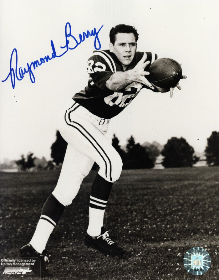 Raymond Berry Signed Baltimore Colts 8x10 Photo File LSCM Authenticated-Powers Sports Memorabilia