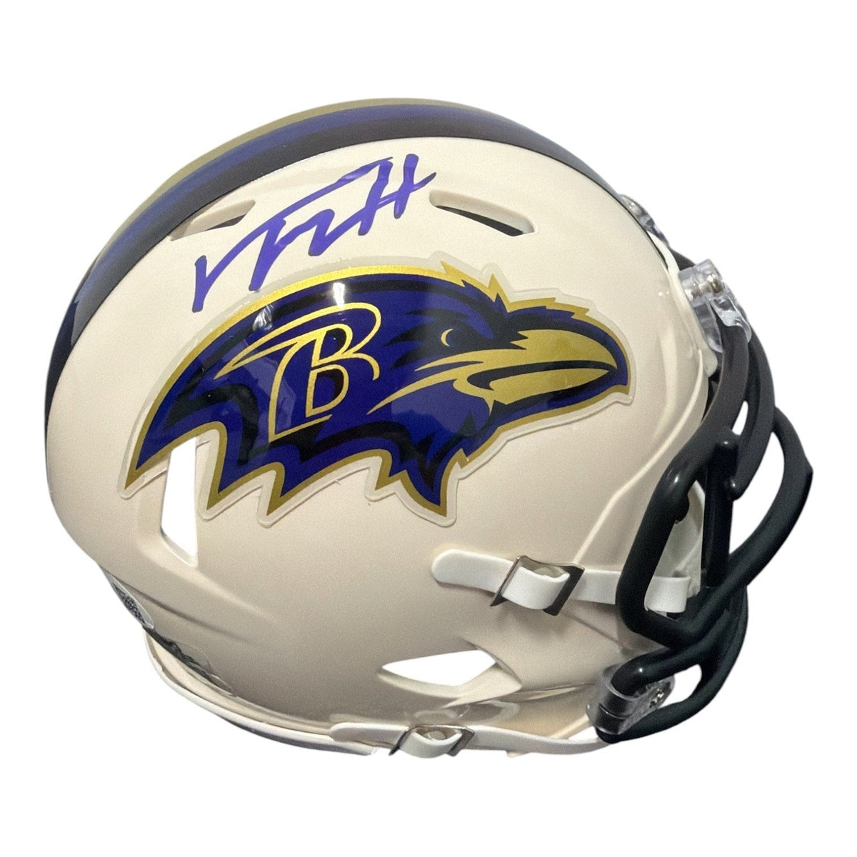 Trey Hendrickson Signed Baltimore Ravens Retro Mini Helmet JSA Witness COA-Powers Sports Memorabilia