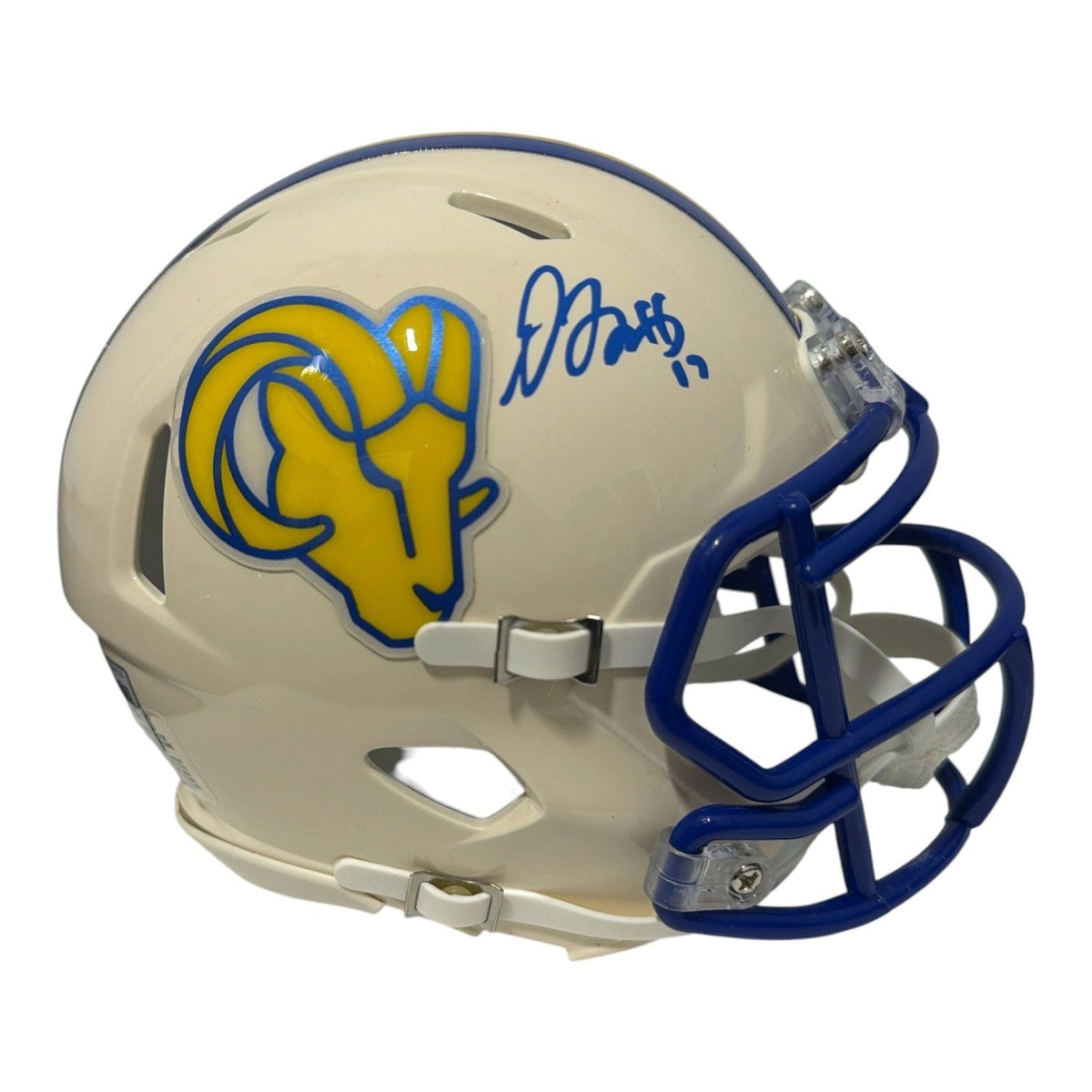 Davante Adams Signed Los Angles Rams Retro Mini Helmet Beckett Witness BAS COA-Powers Sports Memorabilia