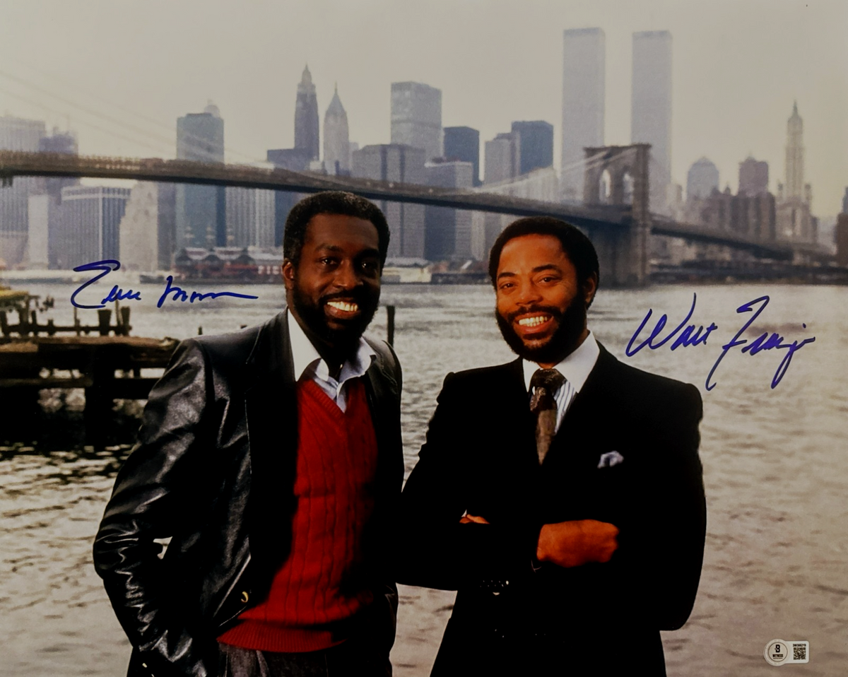 Earl Monroe & Walt Frazier Signed NY Knicks 16x20 Photo Beckett Witness BAS COA-Powers Sports Memorabilia