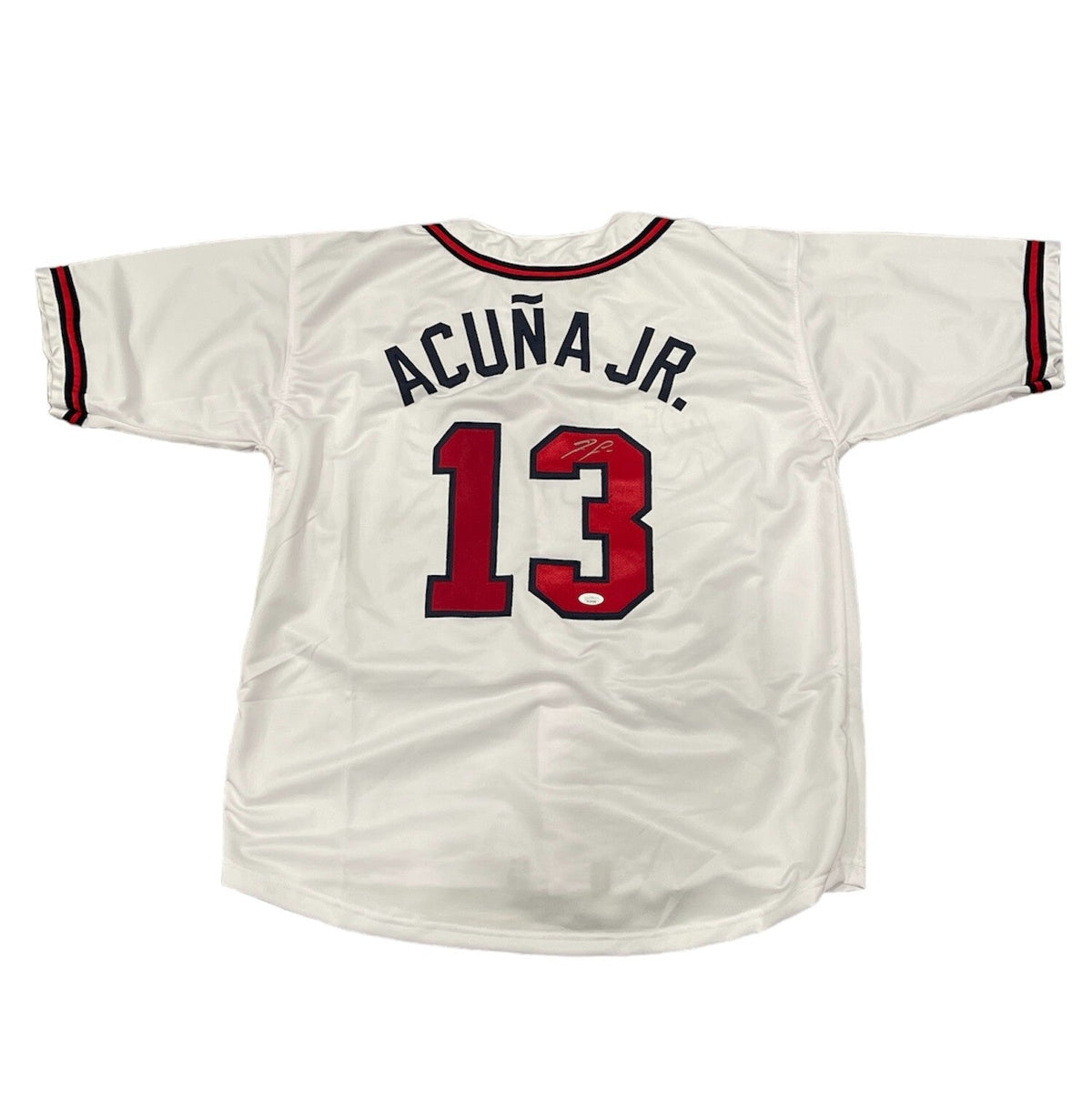 Ronald Acuna Jr. Signed Atlanta Braves Custom Jersey JSA Witness COA-Powers Sports Memorabilia