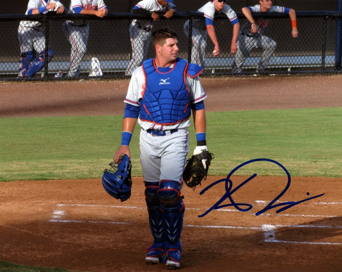 Kevin Plawecki Signed St. Lucie Mets 8x10 Photo LSCM Authenticated #7-Powers Sports Memorabilia