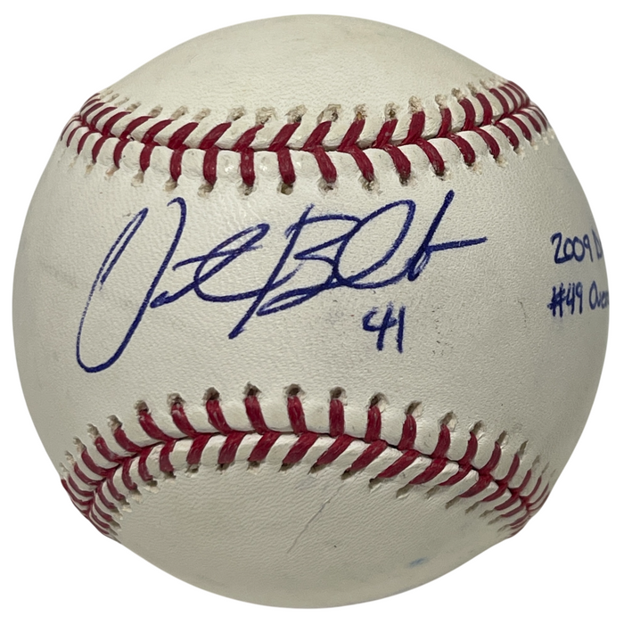 Vic Black Signed ROMLB Baseball w/ 2009 Draft 49 Overall Pirates Mets LSCM Authenticated-Powers Sports Memorabilia