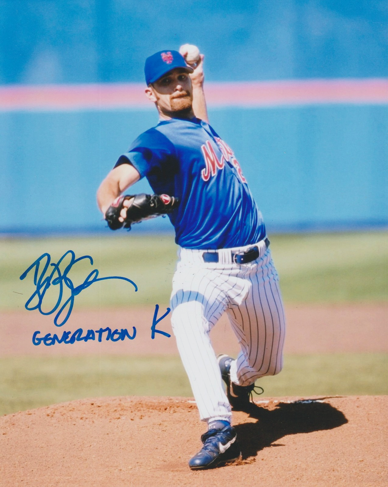 Bill Pulsipher Signed New York Mets 8x10 Photo w/ Generation K LSCM Authenticated #1-Powers Sports Memorabilia