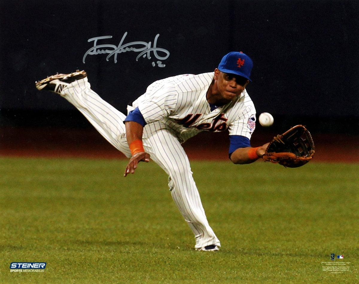 Juan Lagares Signed New York Mets 8x10 Steiner Photo LSCM Authenticated-Powers Sports Memorabilia