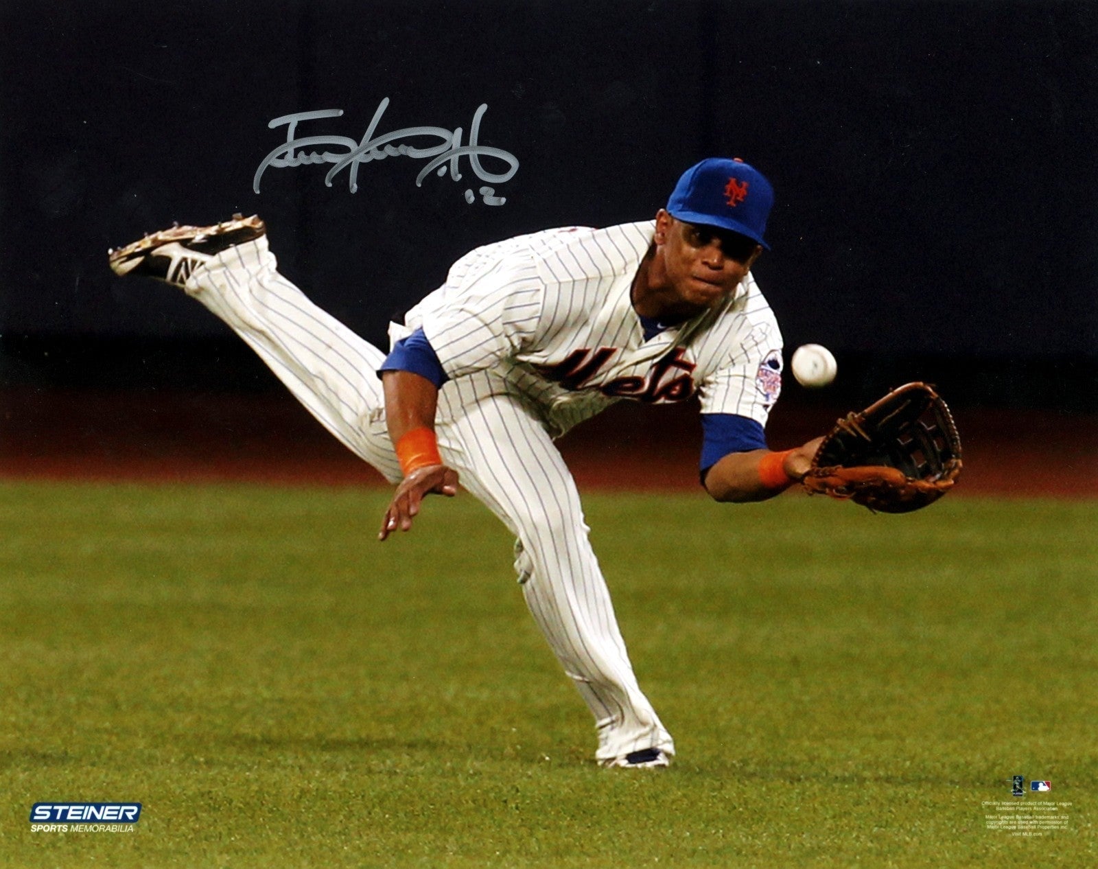Juan Lagares Signed New York Mets 8x10 Steiner Photo LSCM Authenticated-Powers Sports Memorabilia