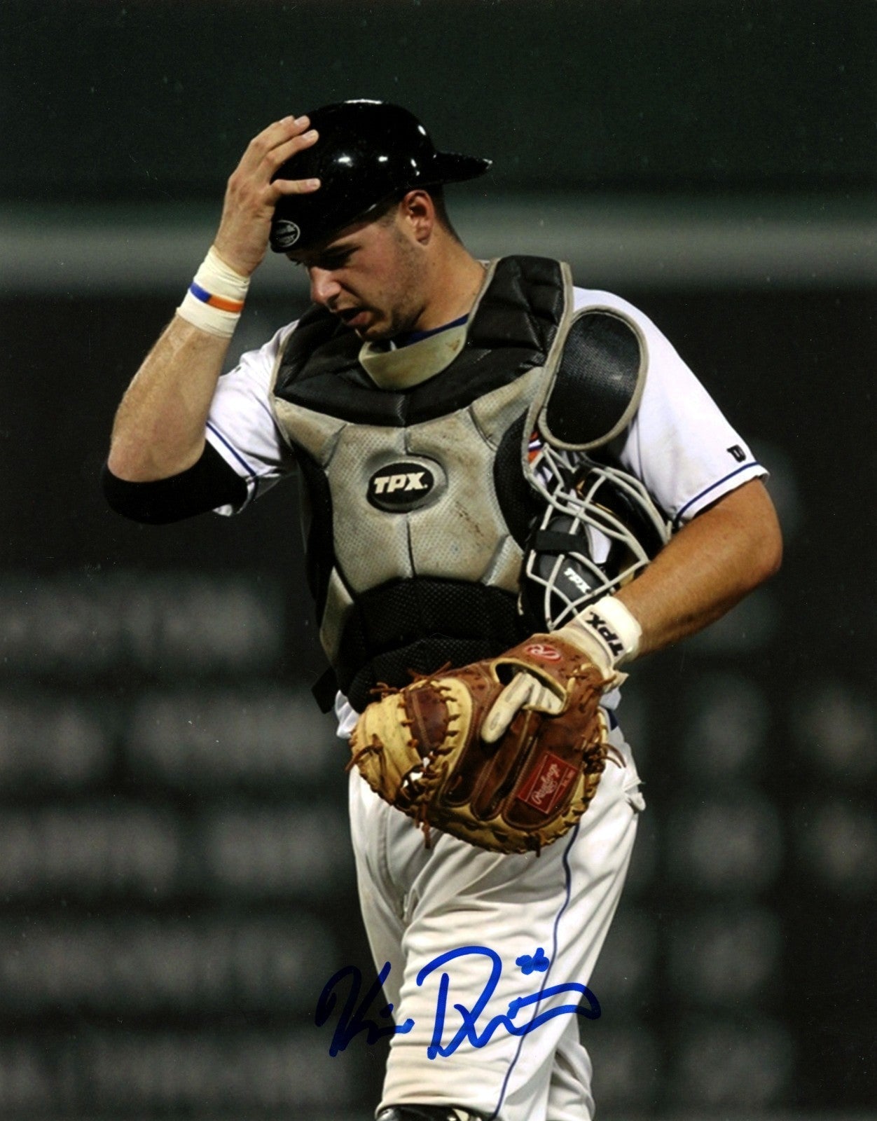 Kevin Plawecki Signed NY Mets 8x10 Photo LSCM Authenticated #11-Powers Sports Memorabilia