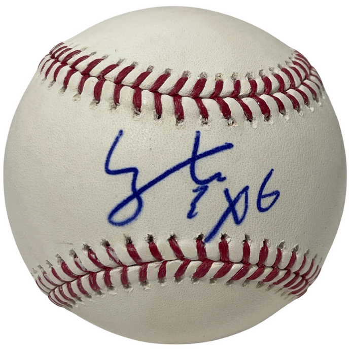 Yu Chang Signed ROMLB Baseball Cleveland Indians LSCM Authenticated-Powers Sports Memorabilia
