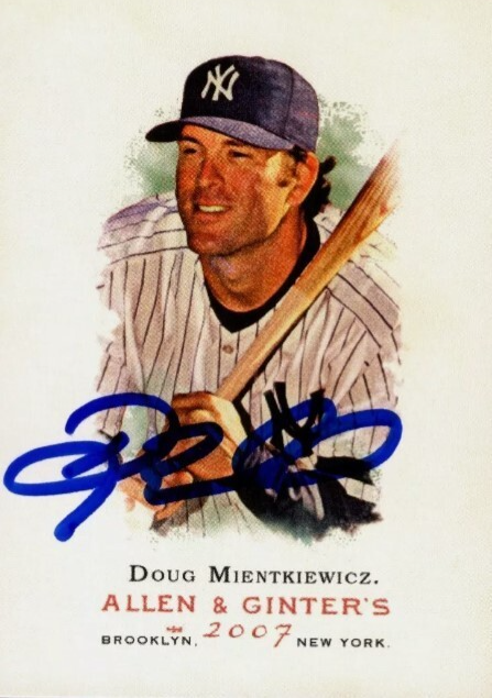 Doug Mientkiewicz Signed Auto 2007 Topps Allen & Ginter #241 LSCM Authenticated Yankees-Powers Sports Memorabilia