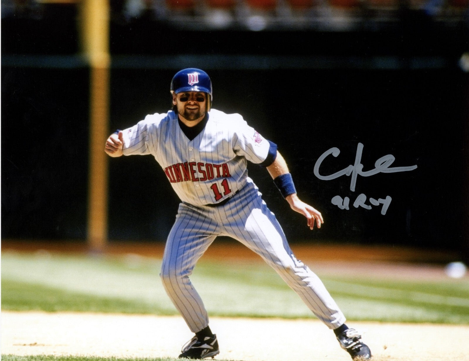 Chuck Knoblauch Signed Minnesota Twins 8x10 Photo w/ 91 ROY LSCM Authenticated #1-Powers Sports Memorabilia