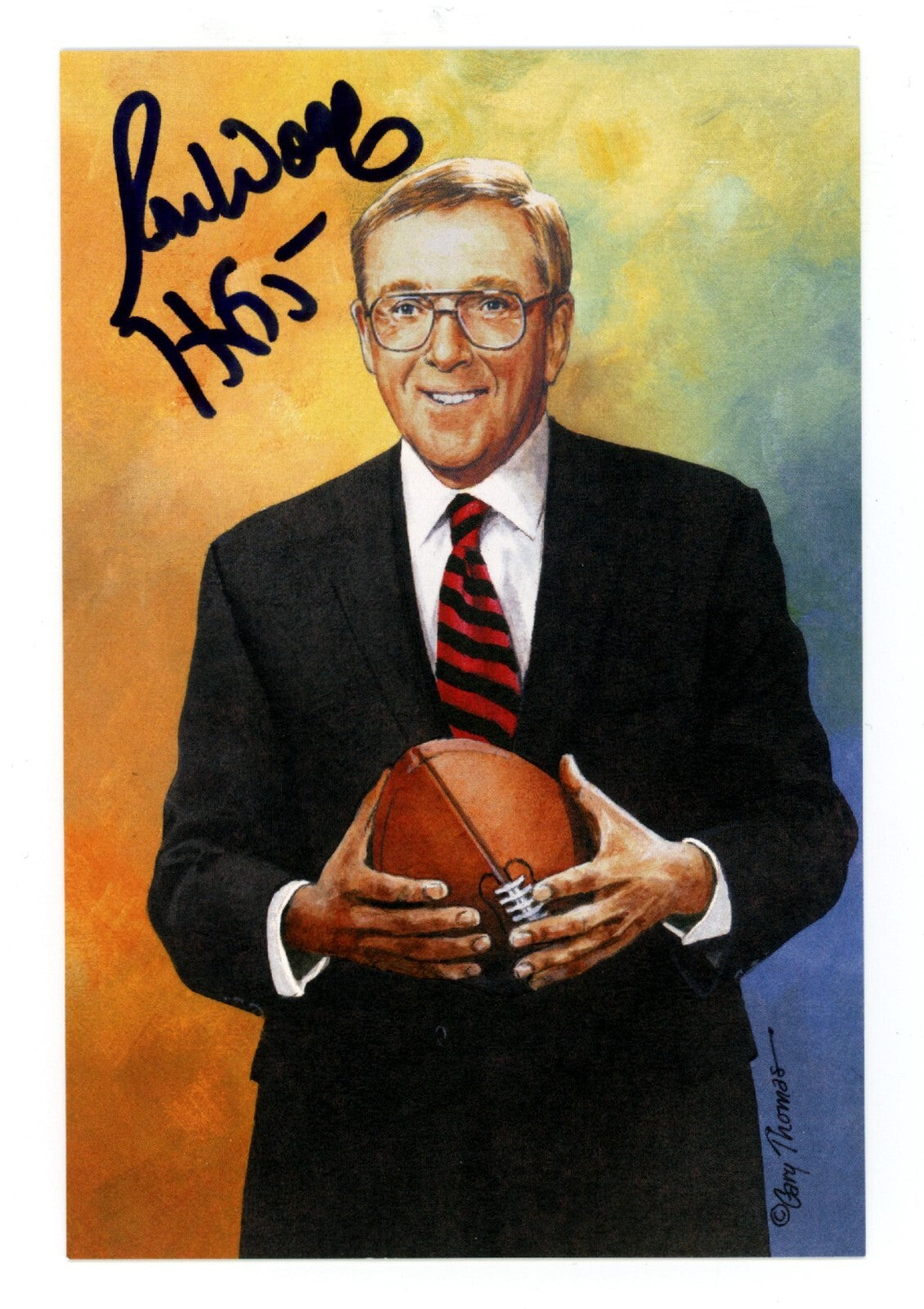 Ron Wolf Signed Auto GLAC Goal Line Art Card #295 w/ HOF 15 JSA Authenticated Raiders-Powers Sports Memorabilia