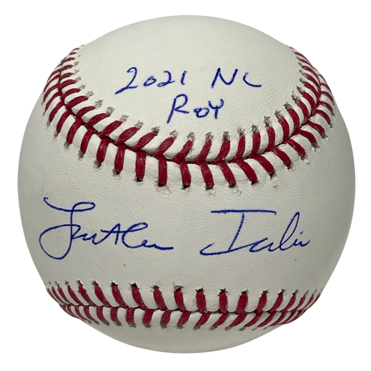 Jonathan India Signed ROMLB Baseball 2021 NL ROY Ins PSA ITP HOLO Authenticated Royals-Powers Sports Memorabilia
