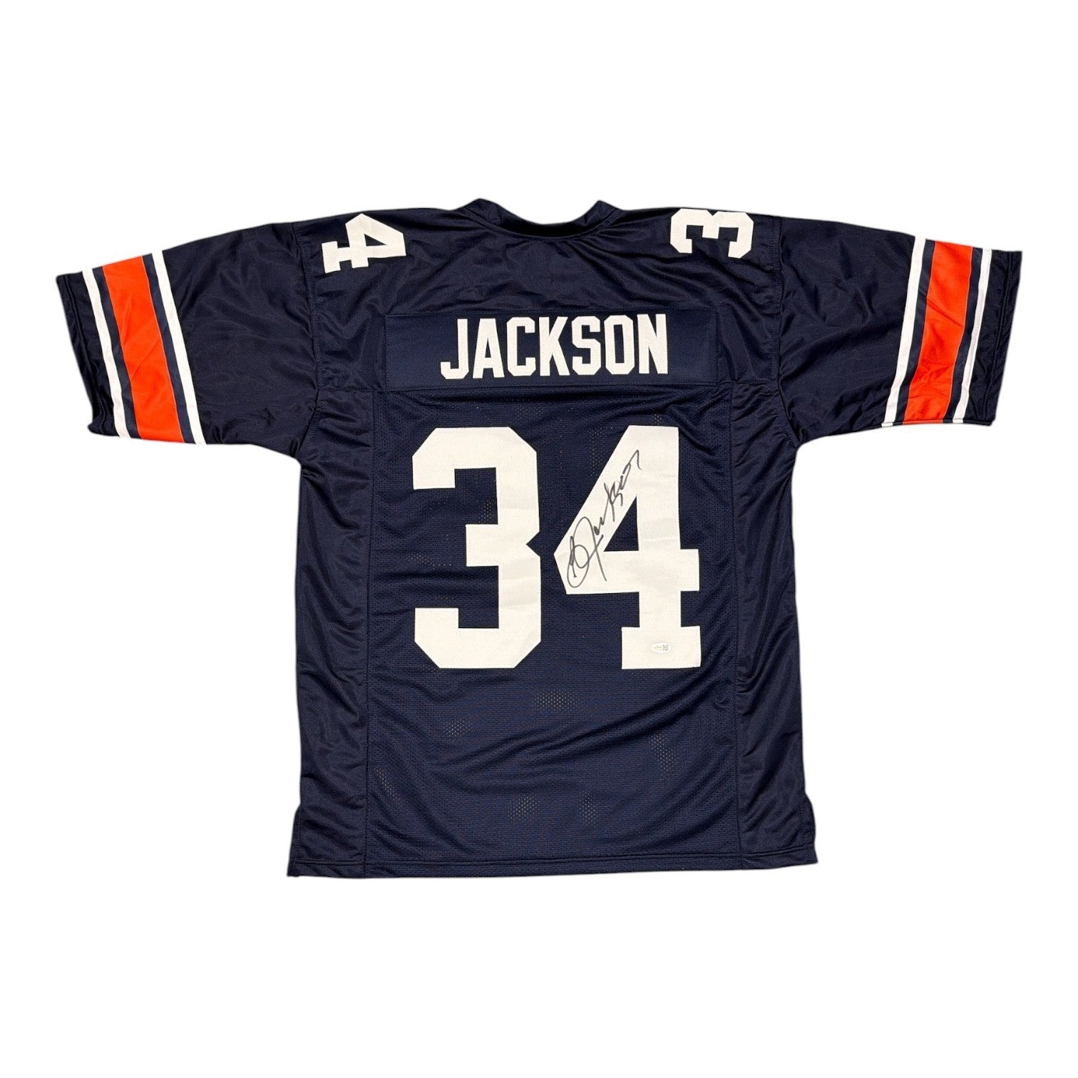 Bo Jackson Signed Auburn Tigers Custom Jersey JSA Witness Authenticated-Powers Sports Memorabilia