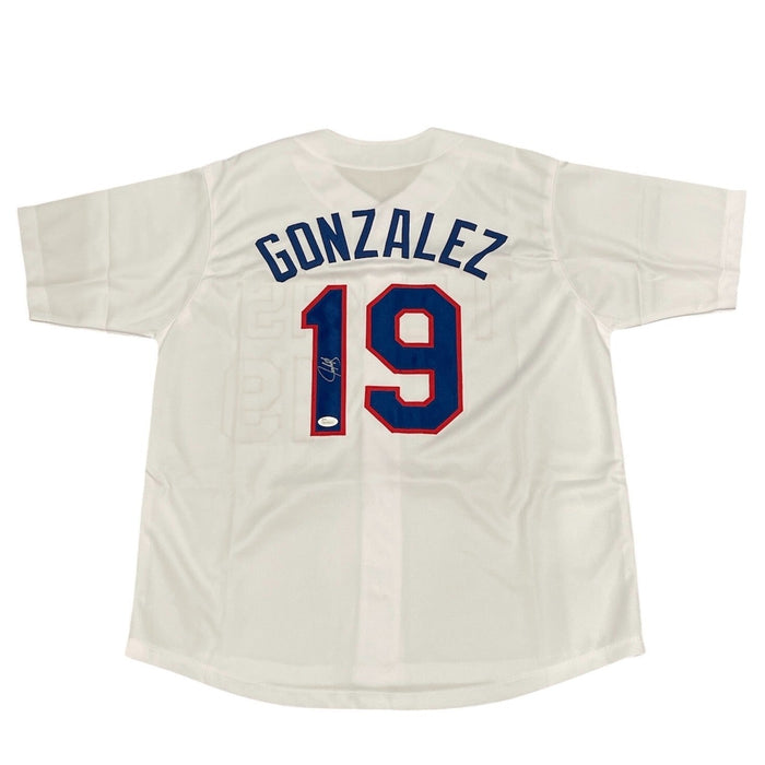 Juan Gonzalez Signed Auto Autographed Texas Rangers Jersey JSA COA-Powers Sports Memorabilia