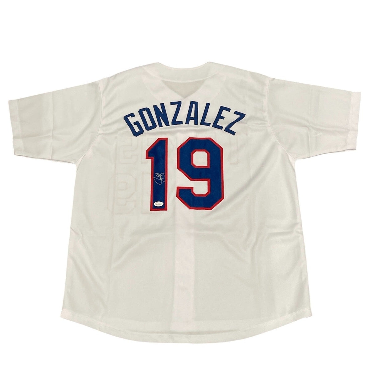 Juan Gonzalez Signed Auto Autographed Texas Rangers Jersey JSA COA-Powers Sports Memorabilia