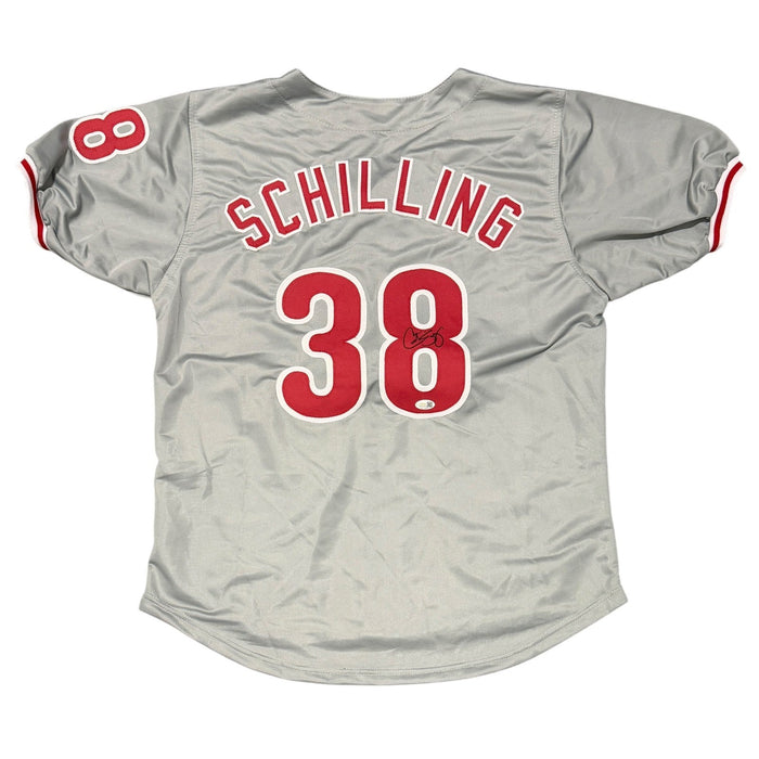 Curt Schilling Signed Custom Jersey JSA Witness Authenticated-Powers Sports Memorabilia