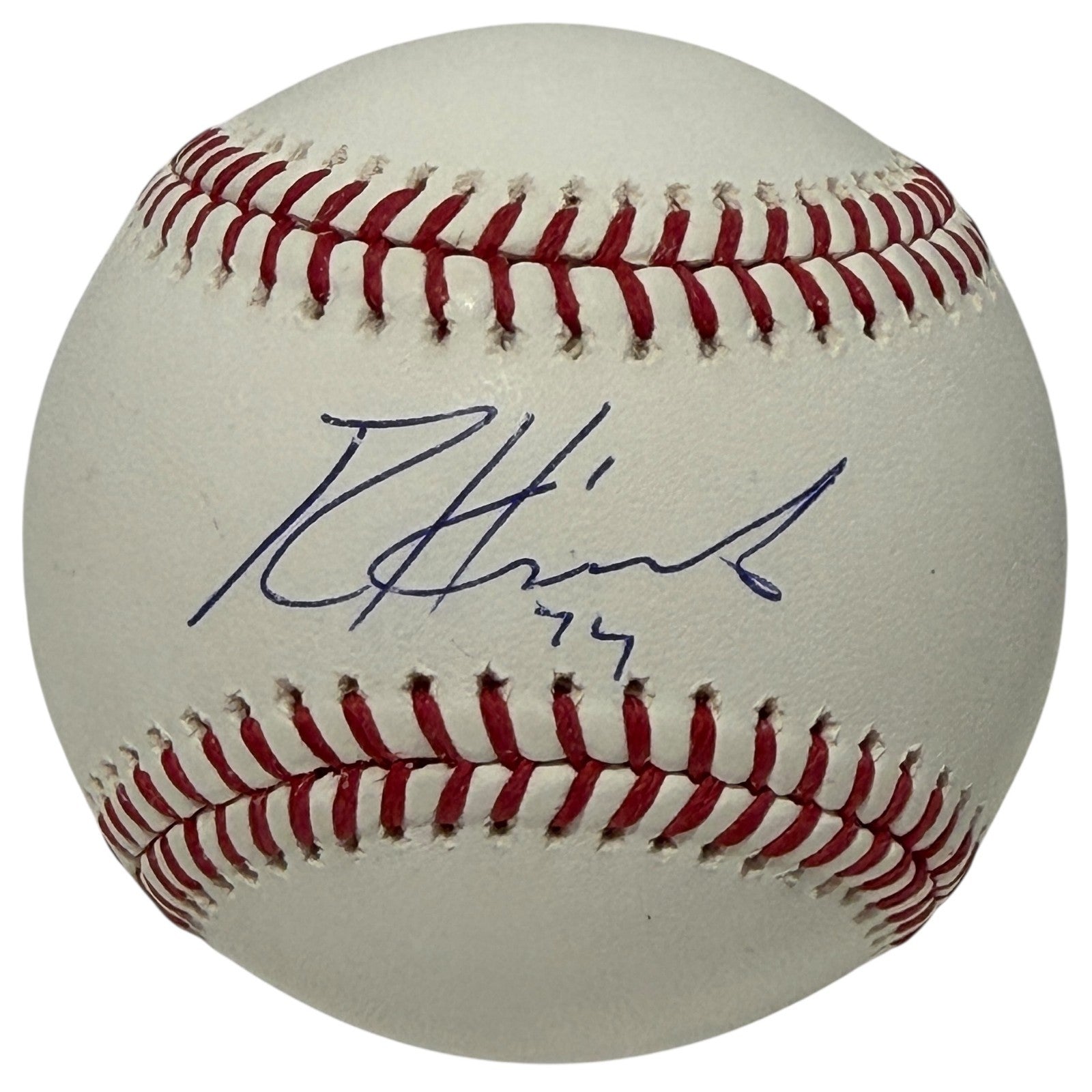 Rece Hinds Signed ROMLB Baseball Beckett Authenticated Cincinnati Reds-Powers Sports Memorabilia