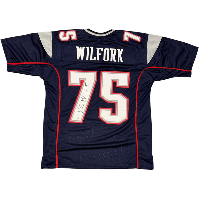 Vince Wilfork Signed Custom Jersey JSA Witness Authenticated-Powers Sports Memorabilia