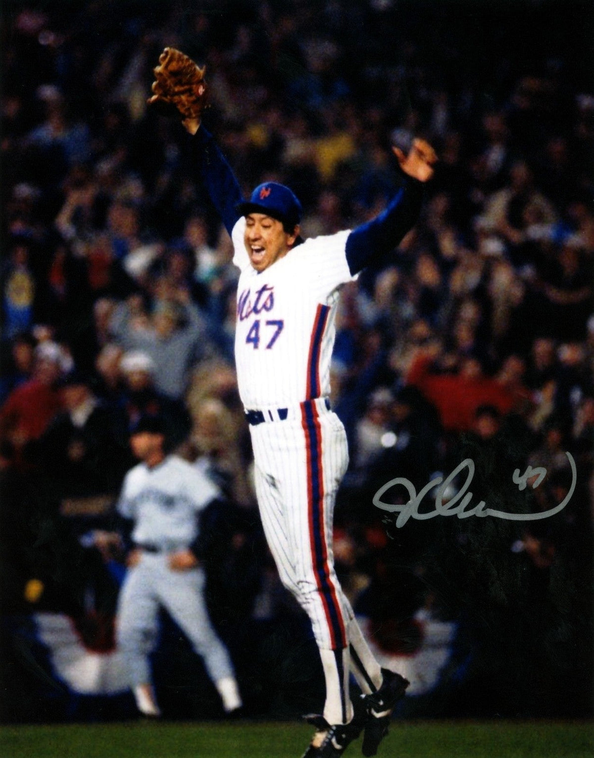 Jesse Orosco Signed New York Mets 8x10 Photo LSCM Authenticated #2-Powers Sports Memorabilia