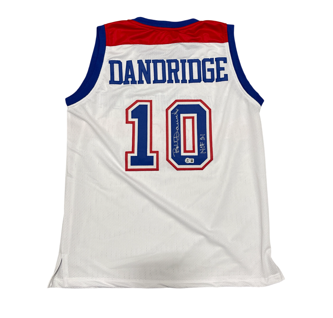 Bob Dandridge Signed Custom Jersey w/ HOF 21 Beckett Authenticated-Powers Sports Memorabilia