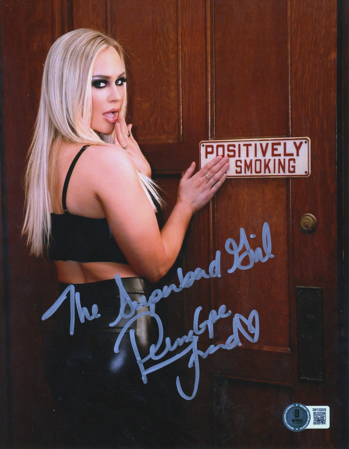 Penelope Ford Signed AEW 8x10 Photo w/ The Superbad Girl Beckett Witness Authenticated #3-Powers Sports Memorabilia