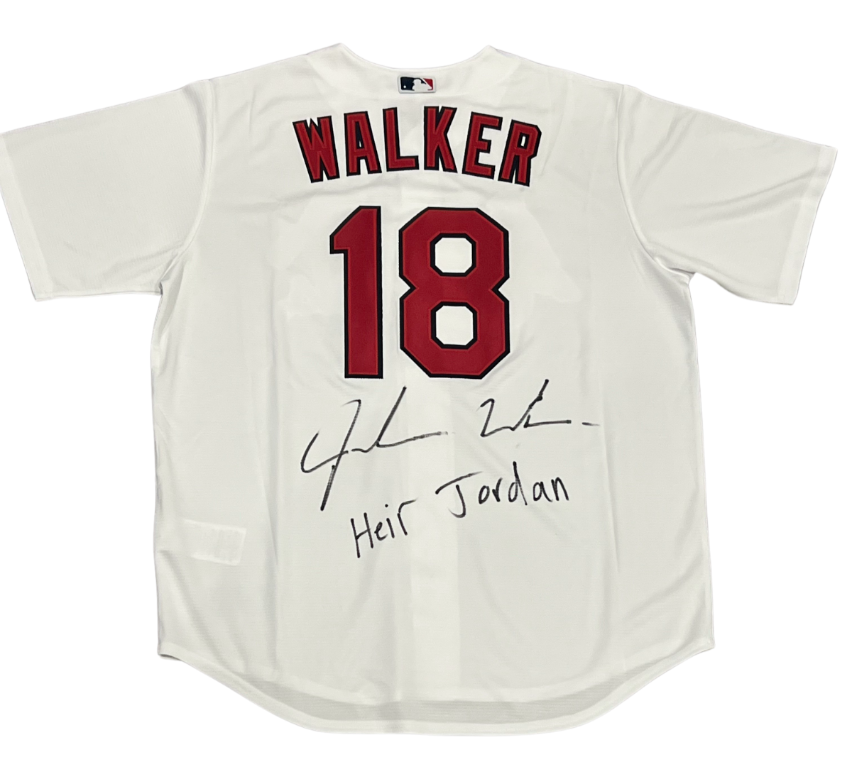Jordan Walker Signed Auto Cardinals Official Nike Jersey "Heir" Beckett Authenticated-Powers Sports Memorabilia