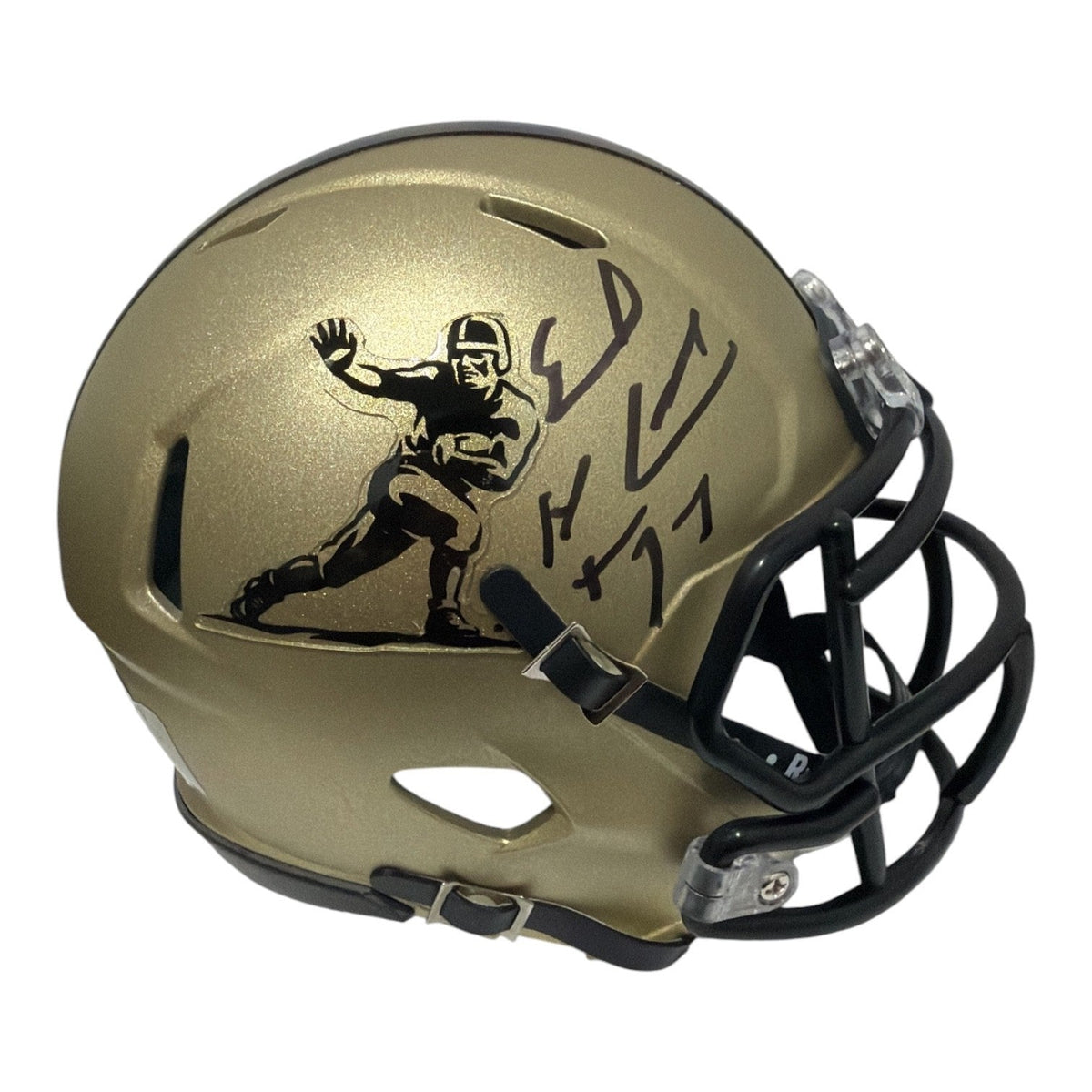 Earl Campbell Signed Heisman Logo Speed Mini Helmet w/ HT 77 JSA Witness COA-Powers Sports Memorabilia