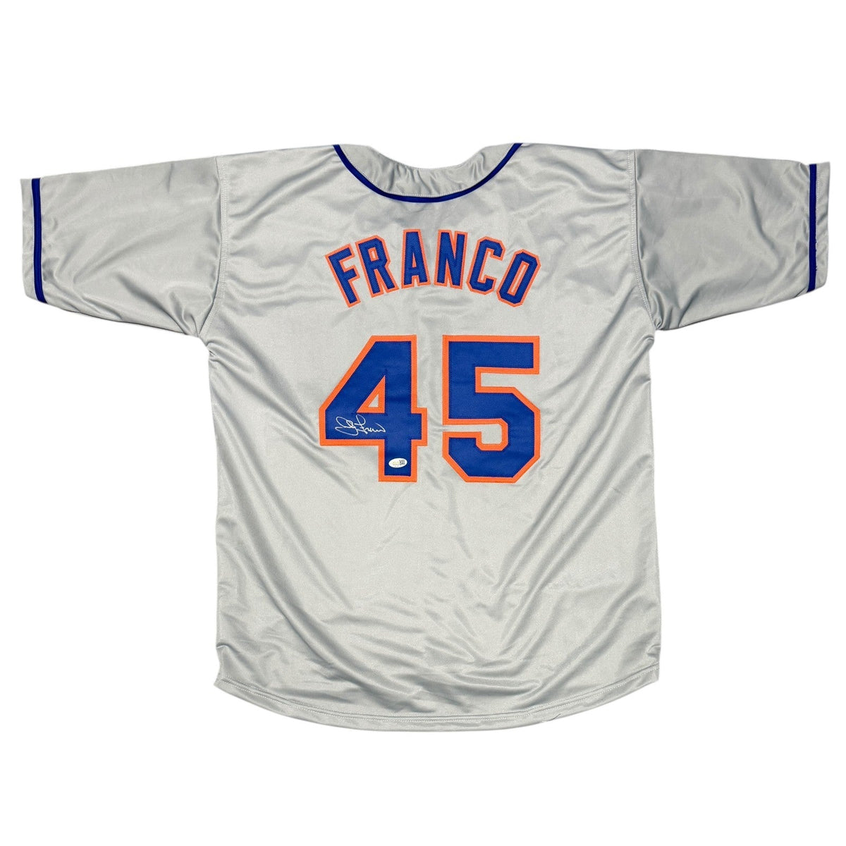 John Franco Signed Custom Jersey JSA Witness Authenticated-Powers Sports Memorabilia