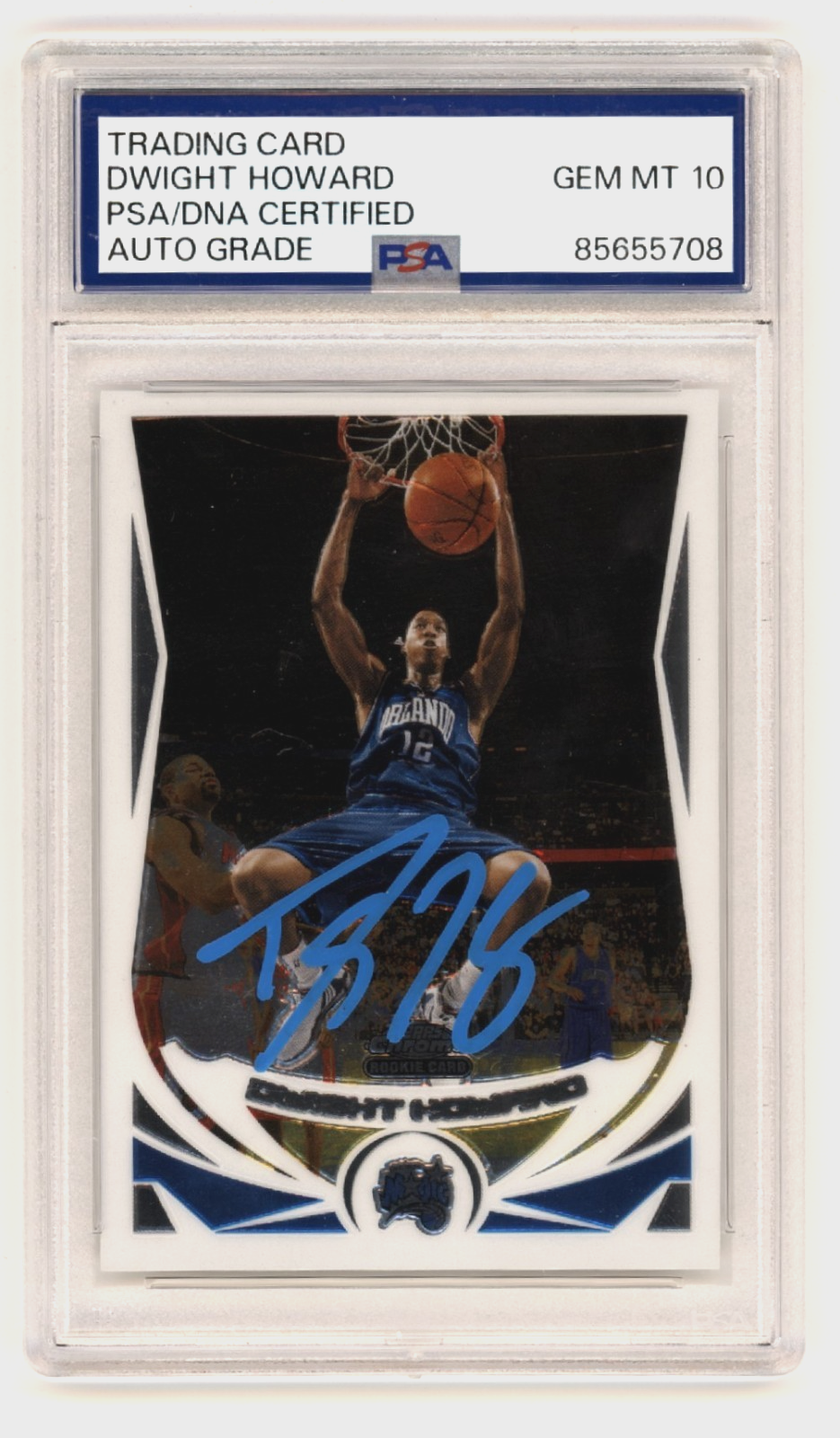 Dwight Howard 2004-05 Topps Chrome #166 Signed Rookie RC PSA 10 Auto Magic HOF-Powers Sports Memorabilia