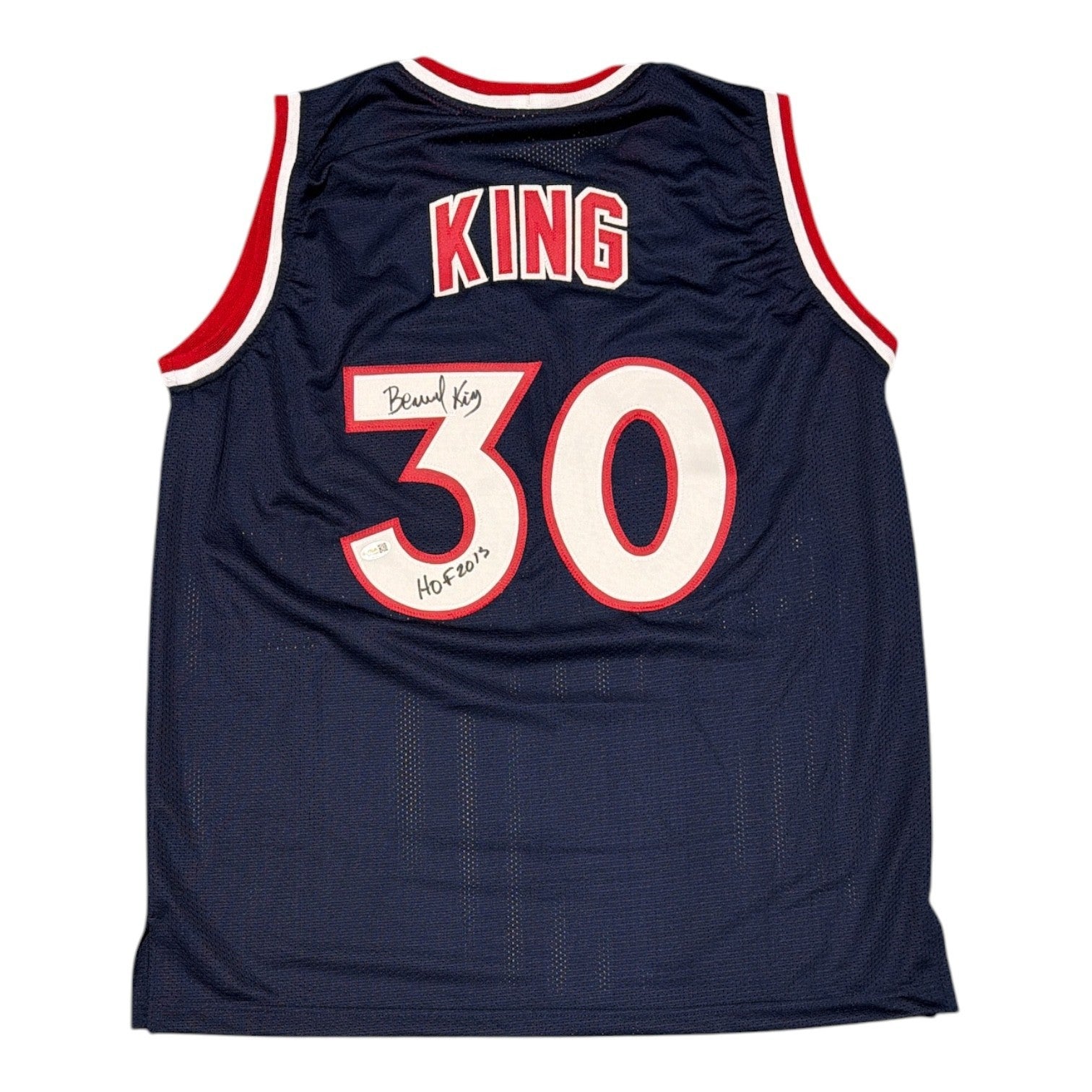 Bernard King Signed Custom Jersey w/ HOF 2013 JSA Witness Authenticated-Powers Sports Memorabilia