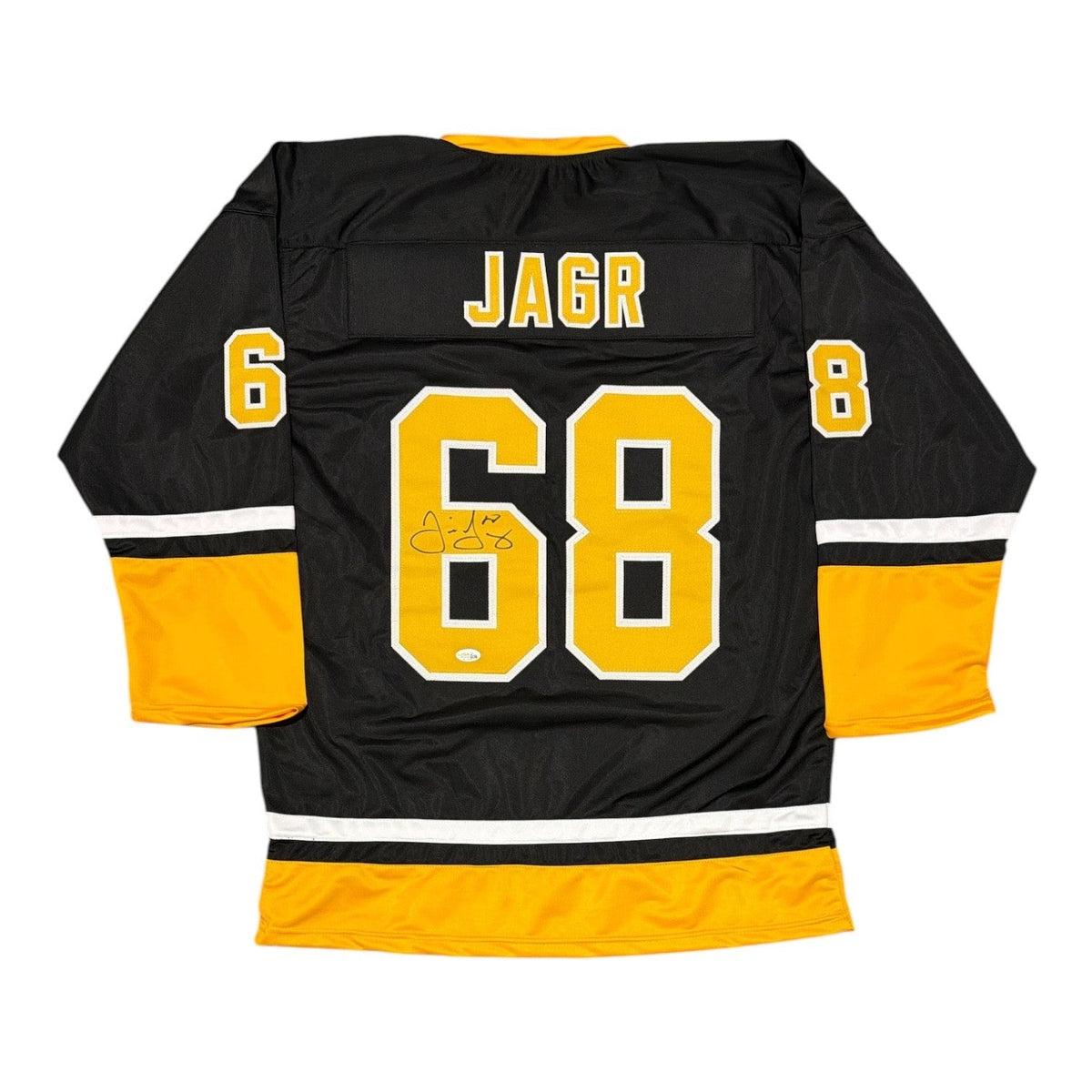 Jaromir Jagr Signed Custom Jersey JSA Witness Authenticated-Powers Sports Memorabilia