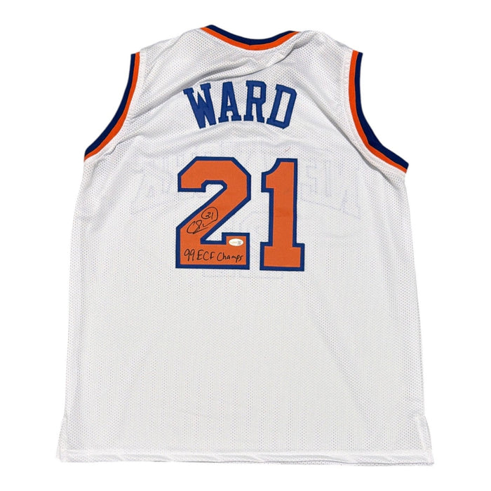 Charlie Ward Signed Custom Jersey w/ 99 ECF Champs JSA Witness Authenticated-Powers Sports Memorabilia