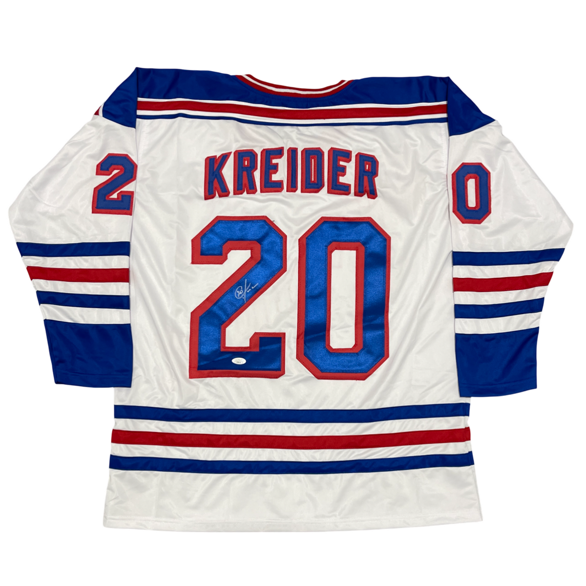 Chris Kreider Signed Custom Jersey JSA Authenticated-Powers Sports Memorabilia