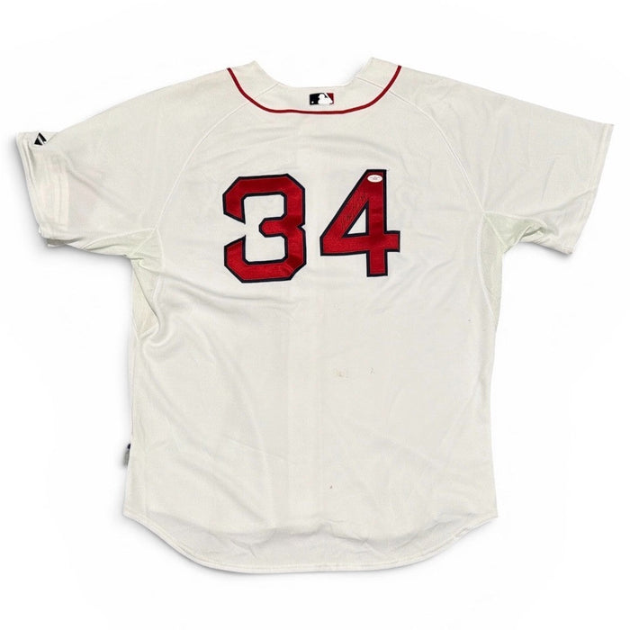 David Ortiz Signed Boston Red Sox Majestic Jersey w/ BP Insc JSA Authenticated-Powers Sports Memorabilia