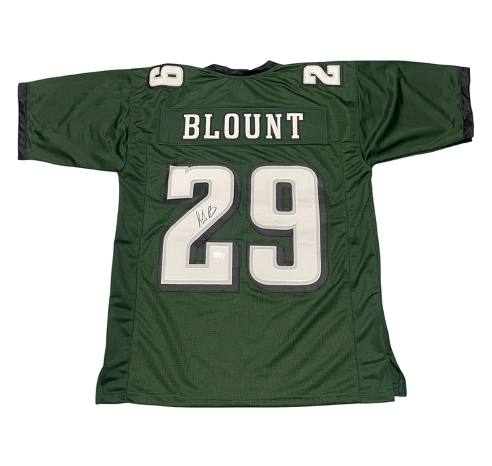 LeGarrette Blount Signed Custom Jersey Beckett Witness Authenticated-Powers Sports Memorabilia